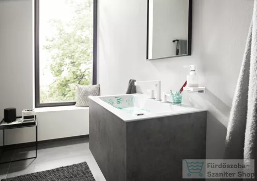 Hansgrohe FINORIS mosdó csaptelep 110, klik-klak leeresztővel, matt fehér 76033700