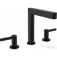   Hansgrohe FINORIS mosdó csaptelep 160, klik-klak leeresztővel, matt fekete 76034670