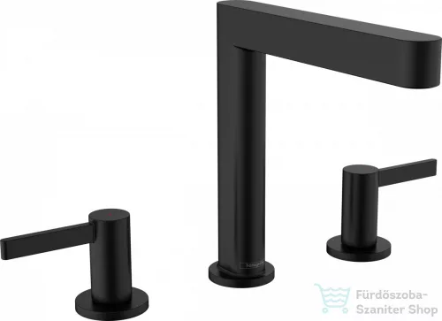 Hansgrohe FINORIS mosdó csaptelep 160, klik-klak leeresztővel, matt fekete 76034670
