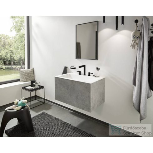 Hansgrohe FINORIS mosdó csaptelep 160, klik-klak leeresztővel, matt fekete 76034670