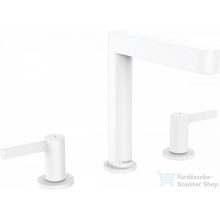   Hansgrohe FINORIS mosdó csaptelep 160, klik-klak leeresztővel, matt fehér 76034700