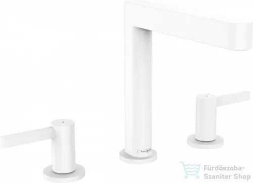 Hansgrohe FINORIS mosdó csaptelep 160, klik-klak leeresztővel, matt fehér 76034700