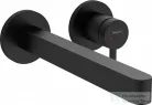 Hansgrohe FINORIS Egykaros mosdócsaptelep falsík alatti szereléshez, 22,5 cm-es kifolyóval, matt fekete, 76050670