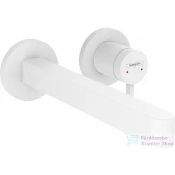   Hansgrohe Finoris Egykaros mosdócsaptelep falsík alatti szereléshez, 22,5 cm-es kifolyóval, matt fehér, 76050700
