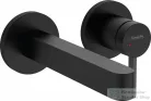 Hansgrohe Finoris Egykaros mosdócsaptelep falsík alatti szereléshez, 16,5 cm-es kifolyóval, matt fekete, 76051670