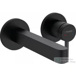   Hansgrohe Finoris Egykaros mosdócsaptelep falsík alatti szereléshez, 16,5 cm-es kifolyóval, matt fekete, 76051670