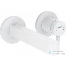   Hansgrohe Finoris Egykaros mosdócsaptelep falsík alatti szereléshez, 16,5 cm-es kifolyóval, matt fehér, 76051700