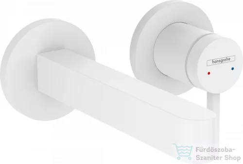 Hansgrohe Finoris Egykaros mosdócsaptelep falsík alatti szereléshez, 16,5 cm-es kifolyóval, matt fehér, 76051700