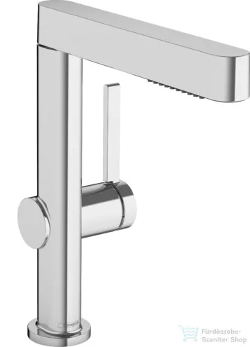 Hansgrohe FINORIS egykaros mosdó csaptelep 230, kihúzható kifolyóval, 2 jet és klik-klak leeresztővel, króm, 76063000