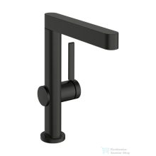   Hansgrohe FINORIS 230 2 Jet mosdó csaptelep kihúzható kifolyóval, click-clack leeresztővel, szálcsiszolt fekete króm 76063340