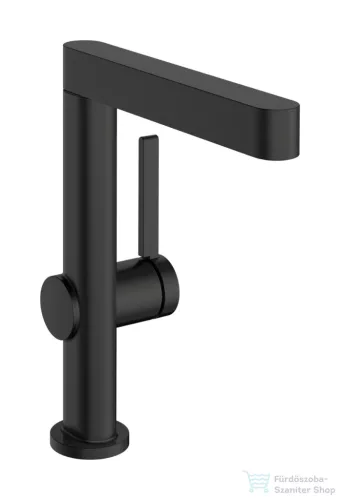 Hansgrohe FINORIS 230 2 Jet mosdó csaptelep kihúzható kifolyóval, click-clack leeresztővel, szálcsiszolt fekete króm 76063340