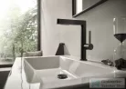 Hansgrohe FINORIS 230 2 Jet mosdó csaptelep kihúzható kifolyóval, click-clack leeresztővel, szálcsiszolt fekete króm 76063340