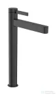 Hansgrohe FINORIS 260 hidegindításos, magasított mosdó csaptelep click-clack leeresztővel, szálcsiszolt fekete króm 76072340