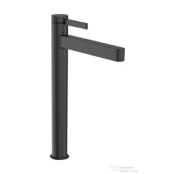   Hansgrohe FINORIS 260 hidegindításos, magasított mosdó csaptelep click-clack leeresztővel, szálcsiszolt fekete króm 76072340