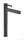 Hansgrohe FINORIS 260 hidegindításos, magasított mosdó csaptelep click-clack leeresztővel, szálcsiszolt fekete króm 76072340
