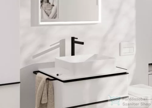 Hansgrohe FINORIS 260 hidegindításos, magasított mosdó csaptelep click-clack leeresztővel, matt fekete 76072670