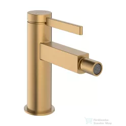   Hansgrohe Finoris bidé csaptelep click-clack leeresztővel, szálcsiszolt bronz 76200140