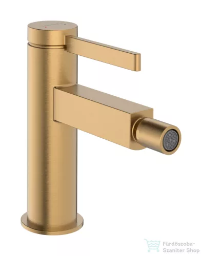 Hansgrohe Finoris bidé csaptelep click-clack leeresztővel, szálcsiszolt bronz 76200140