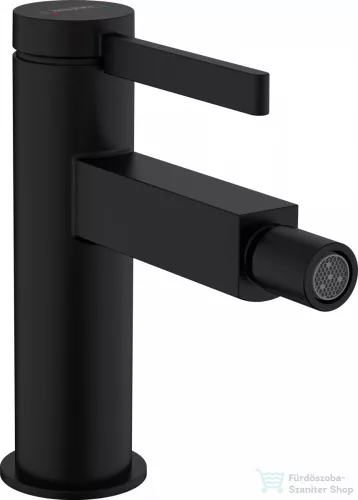 Hansgrohe Finoris bidé csaptelep klik-klak leeresztővel, matt fekete 76200670