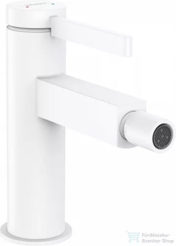 Hansgrohe Finoris bidé csaptelep klik-klak leeresztővel, matt fehér 76200700
