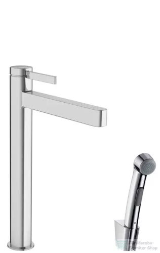 Hansgrohe Finoris magasított mosdócsaptelep 260, bidé kézizuhannyal és 160cm-es gégecsővel,króm 76220000