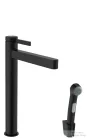 Hansgrohe Finoris magasított mosdócsaptelep 260, bidé kézizuhannyal és 160cm-es gégecsővel, matt fekete 76220670