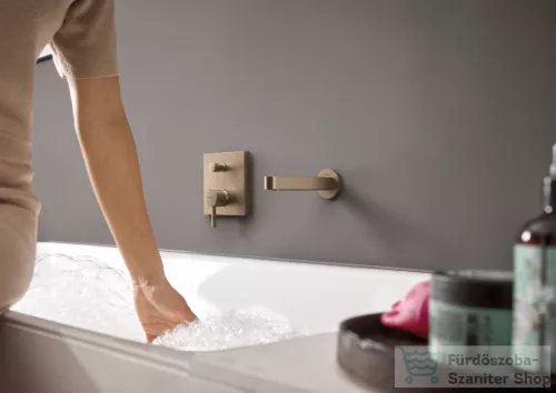 Hansgrohe Finoris falsík alatti kád/zuhany csaptelep, szálcsiszolt bronz 76415140