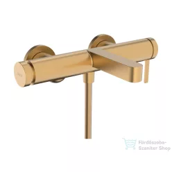   Hansgrohe FINORIS kádtöltő csaptelep zuhanyszett nélkül, szálcsiszolt bronz 76420140