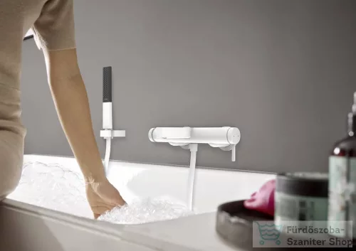 Hansgrohe FINORIS kádtöltő csaptelep, zuhanyszett nélkül, matt fehér 76420700