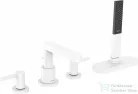 Hansgrohe FINORIS 4 üléses kádperemre szerelhető kád csaptelep, matt fehér 76444700