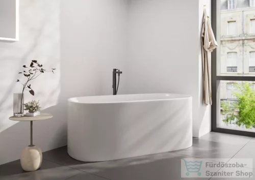 Hansgrohe FINORIS szabadon álló kádtöltő csaptelep, szálcsiszolt fekete króm 76445340