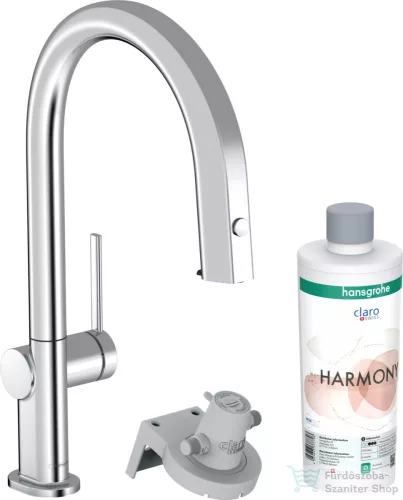 Hansgrohe AQUITTURA M91 vízszűrős mosogató csaptelep 210, kihúzható zuhanyfejjel, 1jet, sBox, indulókészlet, króm 76800000