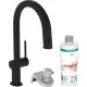 Hansgrohe AQUITTURA M91 vízszűrős mosogató csaptelep 210, kihúzható zuhanyfejjel, 1jet, sBox, indulókészlet, matt fekete 76800670