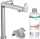 Hansgrohe AQUITTURA M91 vízszűrős mosogató csaptelep 240, 1jet, indulókészlet, króm 76802000