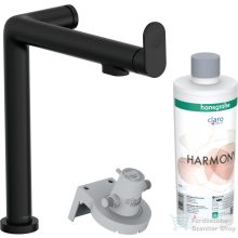   Hansgrohe AQUITTURA M91 vízszűrős mosogató csaptelep 240, 1jet, indulókészlet, matt fekete 76802670