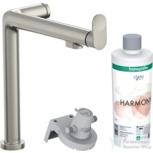   Hansgrohe AQUITTURA M91 vízszűrős mosogató csaptelep 240, 1jet, indulókészlet, nemesacél felület 76802800