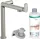 Hansgrohe AQUITTURA M91 vízszűrős mosogató csaptelep 240, 1jet, indulókészlet, nemesacél felület 76802800