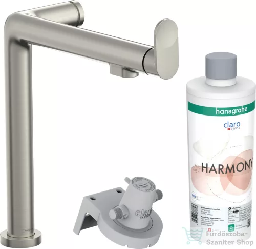 Hansgrohe AQUITTURA M91 vízszűrős mosogató csaptelep 240, 1jet, indulókészlet, nemesacél felület 76802800
