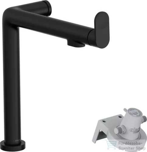 Hansgrohe AQUITTURA M91 vízszűrős mosogató csaptelep 240, 1jet, matt fekete 76804670