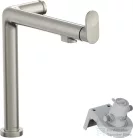 Hansgrohe AQUITTURA M91 vízszűrős mosogató csaptelep 240, 1jet, nemesacél felület 76804800