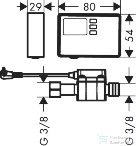 Hansgrohe Aqittura M91 F23 áramlásmérő 76818000