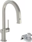 Hansgrohe AQUITTURA M91 vízszűrős mosogató csaptelep 210, kihúzható zuhanyfejjel, 1jet, sBox, nemesacél 76826800