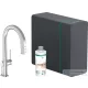 Hansgrohe Aqittura M91 210 mosogató csaptelep és szóda készítő kihúzható zuhanyfejjel,1 jet,sBox,króm 76836000