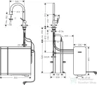 Hansgrohe Aqittura M91 210 mosogató csaptelep és szóda készítő kihúzható zuhanyfejjel,1 jet,sBox,króm 76836000