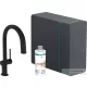 Hansgrohe Aqittura M91 210 mosogató csaptelep és szóda készítő kihúzható zuhanyfejjel,1 jet,sBox,matt fekete 76836670