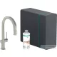 Hansgrohe Aqittura M91 210 mosogató csaptelep és szóda készítő kihúzható zuhanyfejjel,1 jet,sBox,rozsdamentes acél 76836800