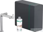 Hansgrohe AQUITTURA M91 vízszűrős mosogató csaptelep és szódakészítő rendszer 240, 1jet, sBox, króm 76837000