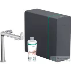   Hansgrohe AQUITTURA M91 vízszűrős mosogató csaptelep és szódakészítő rendszer 240, 1jet, sBox, króm 76837000