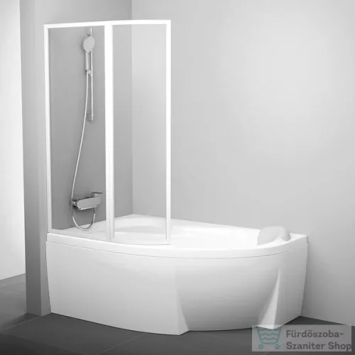 Ravak VSK2 Rosa 140 balos kádparaván,Fehér+transparent 76L70100Z1