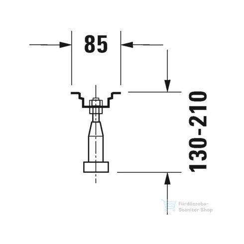 Duravit tartóláb 790100000000000 ( 790100 )